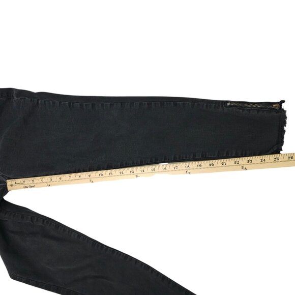 KanCan Ankle Zip Mid Rise Jeans Womens Size 27 Black Stretch Skinny Denim - Picture 5 of 15